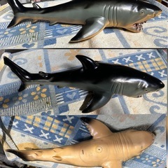 ホオジロザメの塩化ビニールフィギュアの画像