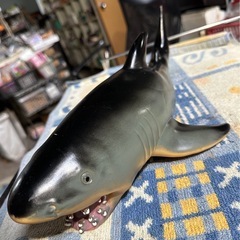 ホオジロザメの塩化ビニールフィギュアの画像