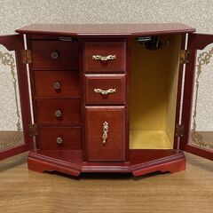 【中古/長期保管品／昭和レトロ】■アンティーク■ジュエリーボックス■オルゴール付き■愛のオルゴール■の画像
