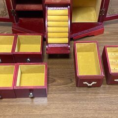 【中古/長期保管品／昭和レトロ】■アンティーク■ジュエリーボックス■オルゴール付き■愛のオルゴール■の画像