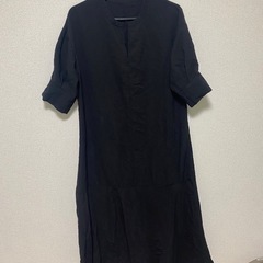 「titivate」 7分袖ワンピース M ブラック レディースの画像