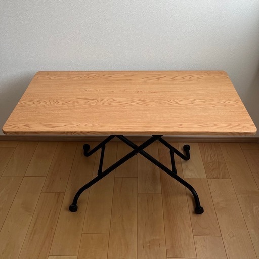 昇降テーブル ニトリ ライザN ライトブラウン