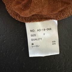 LYNN 服 ブラウンオレンジ トップス ノースリーブ Tシャツの画像