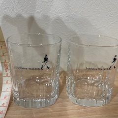 Johnnie Walker ロゴ入りグラス 2個セットの画像