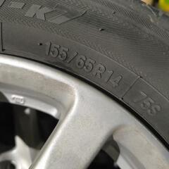 155/65R14　ダイハツ純正ホイル　TOYOタイヤの画像