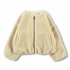 ブランシェス　branshes　ノーカラーボアブルゾン　110の画像