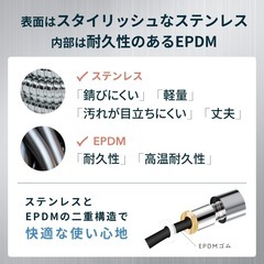 新品！日丸屋製作所 シャワーホース ステンレス しなやか 柔軟 軽量 取付簡単 360°回転 ねじれない 高水圧 1.6m 2m (1.6m/160cm)の画像