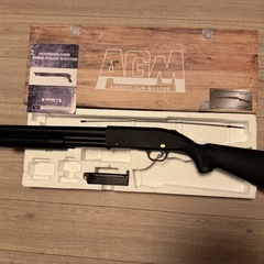 サバゲー　AGM エアコッキングショットガン ブラックの画像