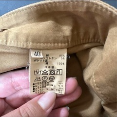 レディース パンツ ズボン チノパン風 茶色 ブラウン 夏の画像