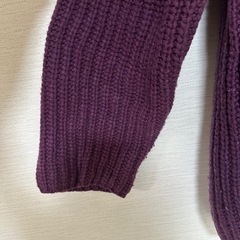 服 ニット トップス パープル 紫の画像