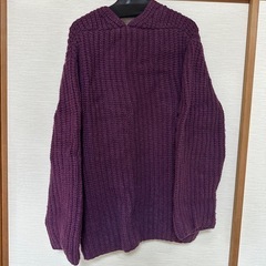 服 ニット トップス パープル 紫の画像