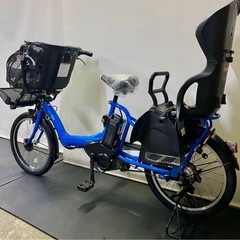 1年保証 送料無料　ヤマハ　パスキッス　20インチ　青色　電動アシスト自転車　g905の画像