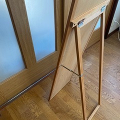 全身鏡　中古品　裏目金具に錆あり　金沢市芸術村近く直接引き取り希望の画像