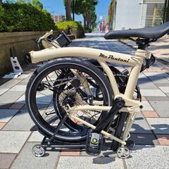 新品折りたたみフォールディングバイク自転車　リアキャリア+ローラー付きの画像