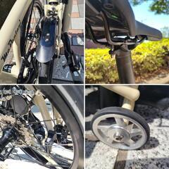 新品折りたたみフォールディングバイク自転車　リアキャリア+ローラー付きの画像