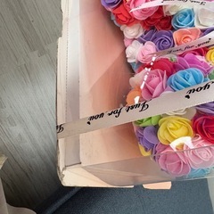 ローズベア　飾り物　造花　テディベアの画像