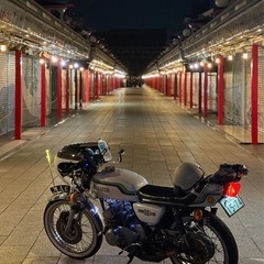 Kawasaki マッハ　350ss カフェレーサー　旧車の画像