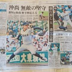 沖縄尚学優勝翌日 沖縄タイムスの画像