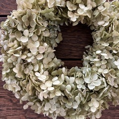 アナベルのリース　紫陽花のリース　