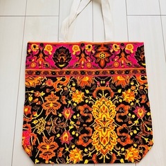 タイ ビックトート トートバッグ エスニック 一点物 マザーズバック 大容量 雑貨 インポートの画像