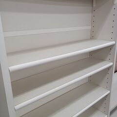 ★リユースのサカイ水戸店★  本棚 ホワイト H178×D17.5×W60 クリーニング済み MT5357の画像