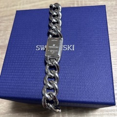SWAROVSKI シルバー チェーン腕時計の画像