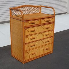 0905-22　ラタンチェスト（大）の画像