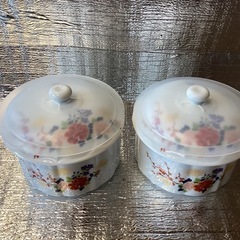 器未使用、錦松梅器2点、二重蓋付。の画像