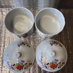 器未使用、錦松梅器2点、二重蓋付。の画像