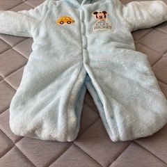 未使用 ミッキー 防寒おくるみ カバーオールの画像