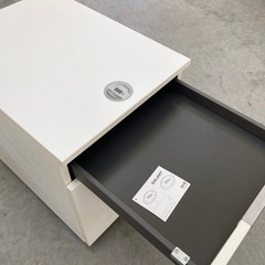 【OF-62】IKEA イケア ガッラント 引き出しユニット デスクワゴン 収納ワゴン 書類 ホワイト キャスター付き　検)事務机　オフィス チェア　会議 椅子　ロッカー　ミーティングテーブル　応接ソファ 店舗 事務所 什器　書庫 本棚 ラック デスク スチール 美品多数 格安 【中古オフィス家具】の画像