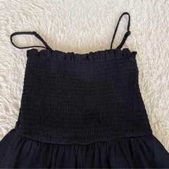 H&M ブラック キャミワンピース XSの画像