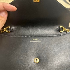 Polo by Ralph Lauren ブラックショルダーバッグの画像
