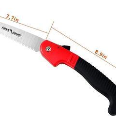 【未使用品】剪定鋸 のこぎり キャンプ 多目的園芸用のこぎり 安全ロック付きの剪定のこぎりの画像