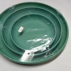 植木鉢 受け皿 プラスチック 小型 中型 大型白 3点セット の画像
