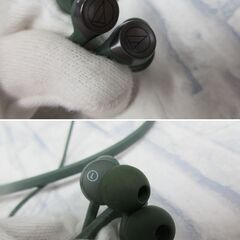 ( M-836 )audio-technica オーディオテクニカ Bluetooth ワイヤレスイヤホン ATH-CKS330XBT オリーブ グリーン 緑 中古 動作確認済みの画像