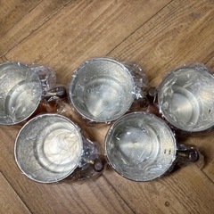 未使用 COPPER PURE マグカップ 5個セット 銅製 GOOD CRAFT キャンプ レトロ おしゃれ ヴィンテージの画像