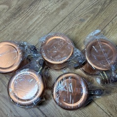 未使用 COPPER PURE マグカップ 5個セット 銅製 GOOD CRAFT キャンプ レトロ おしゃれ ヴィンテージの画像