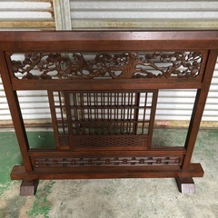 衝立　仕切り　パーテーション　昭和レトロ　アンティーク　骨董の画像