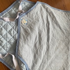 コットシーツ　水色　保育園　お昼寝　スタッキングベット　の画像