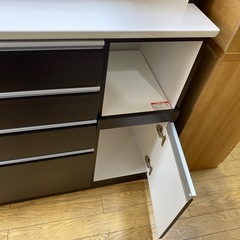 ⭐️シンプル⭐️NITORI レンジボード 人気 モダンデザイン 大容量 No.2282 KEの画像