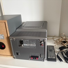 シャープ　2005年製　コンポ　CD MD カセット　ラジオの画像