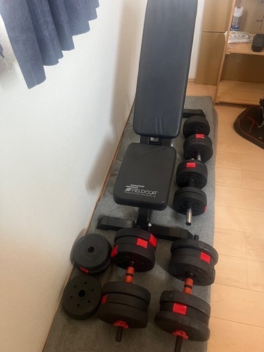 インクラインベンチ&ダンベルセット　取引中