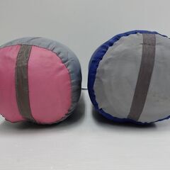 【k1442】 Coleman コールマン キッズ用 シュラフ 寝袋 ピンク ブルー 2個セットの画像