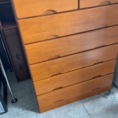 木製タンス　6段　中古の画像