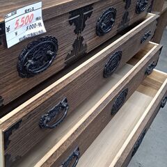 【リサイクルショップどりーむ天保山店】No.4148　和タンス　写真参照🎵　2か所取っ手無し😢　和な感じが素敵ですよ🎵の画像