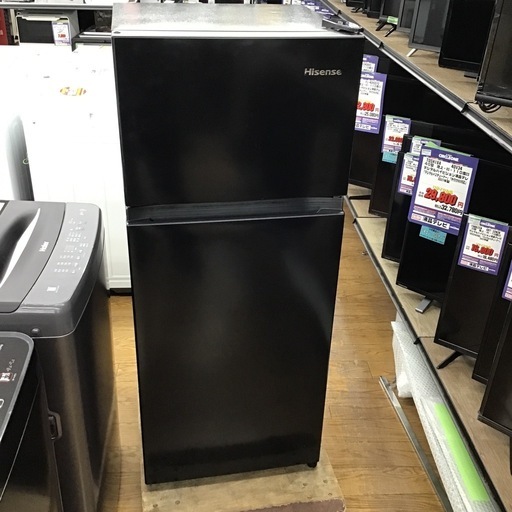 #I-8【ご来店頂ける方限定】Hisenseの2ドア冷凍冷蔵庫です
