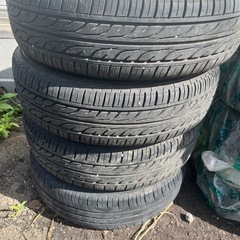 軽自動車用　アルミナットタイヤセットお譲りします！の画像