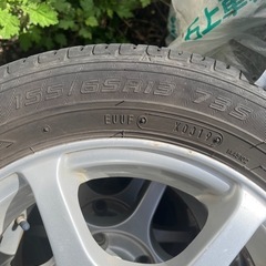 軽自動車用　アルミナットタイヤセットお譲りします！の画像