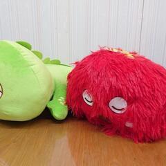 ☆【美品】ガチャピン・ムック 50周年記念くじ ラスト賞 BIGぬいぐるみセットの画像